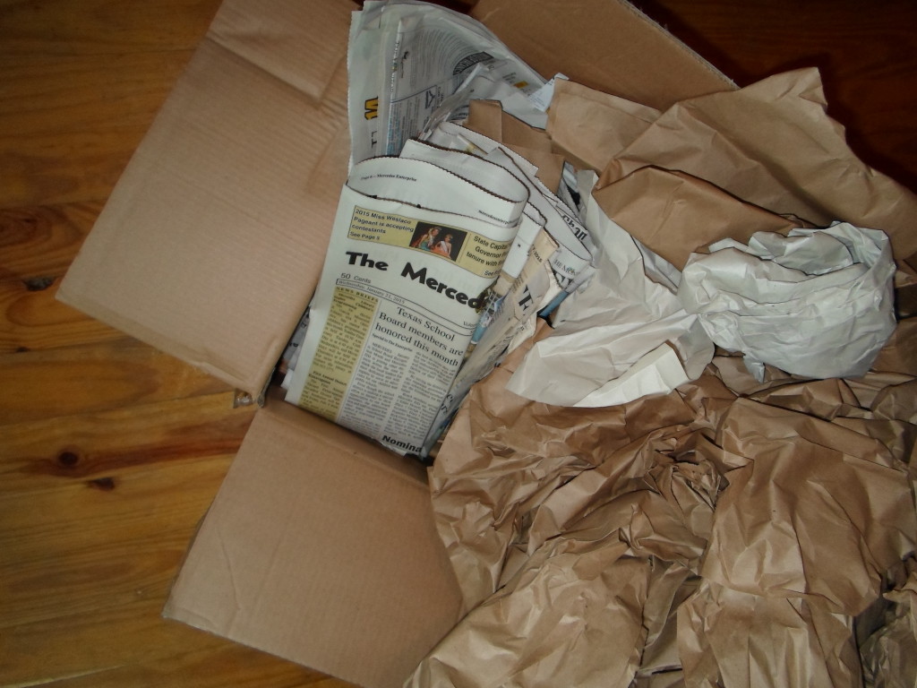 Newspapers and Packing Materials