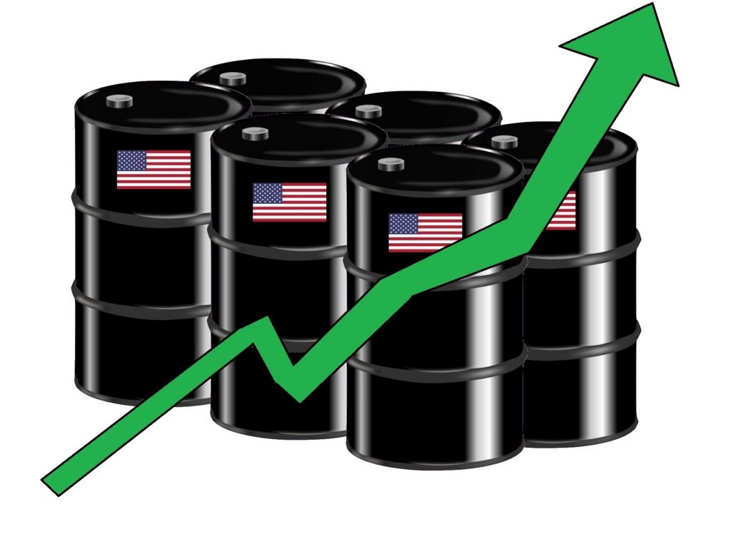 America's new export and financial lifeblood: Oil. (Oil barrel graphic courtesy of Bear17, Creative Commons Attribution-Share Alike 4.0 International License.)