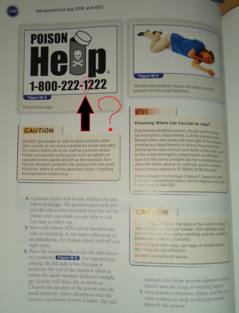 Page 286 of First Aid, CPR and AED Advanced, Sixth Edition.