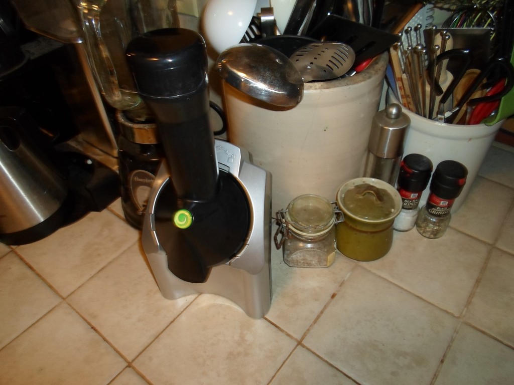 My Yonanas machine has positioned itself as a first-class, always-out kitchen appliance.